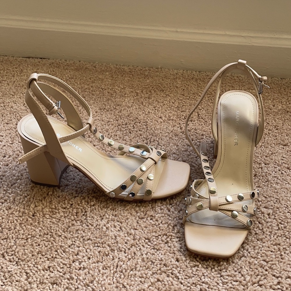 Marc Fisher nude block heels (only worn once!)